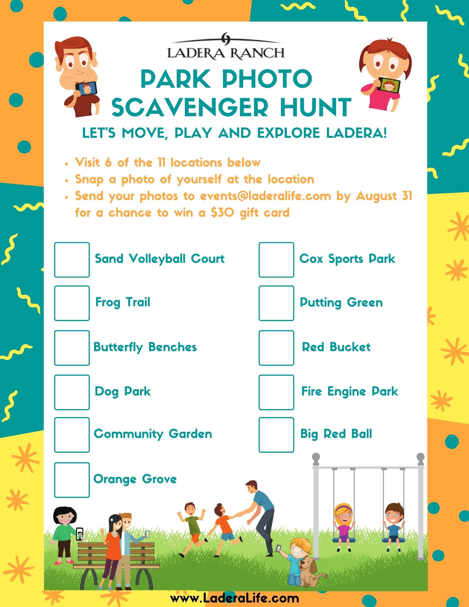 Park Scavenger Hunt Ideas